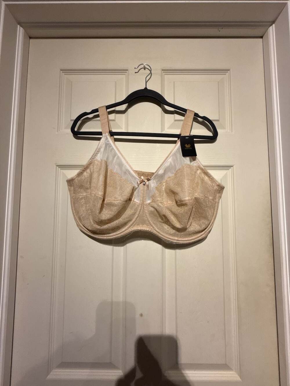 Brand New Wacoal Retro Chic Full Figure Underwire Bra 46G Toast